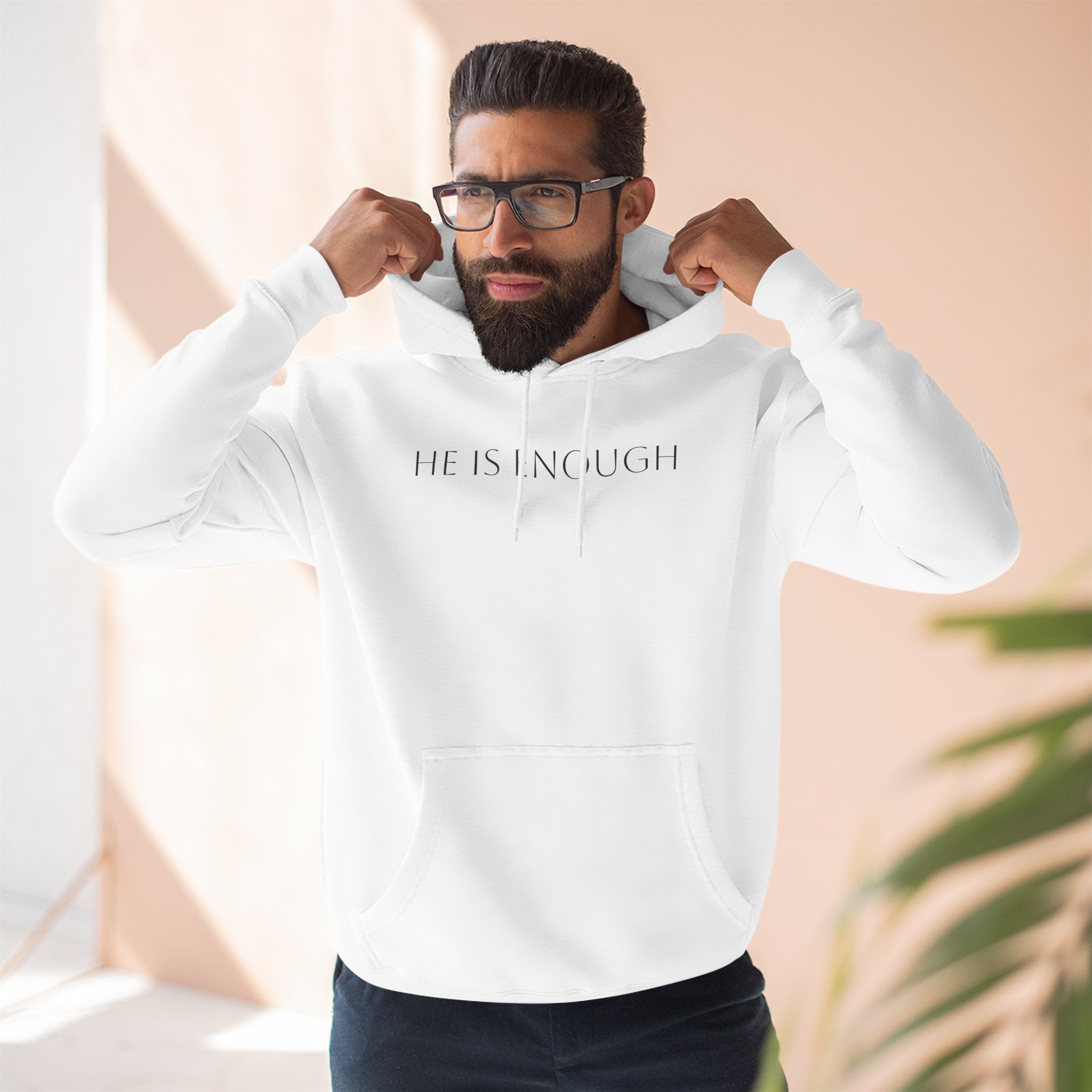 He Is Enough Hoodie — Christian Pullover