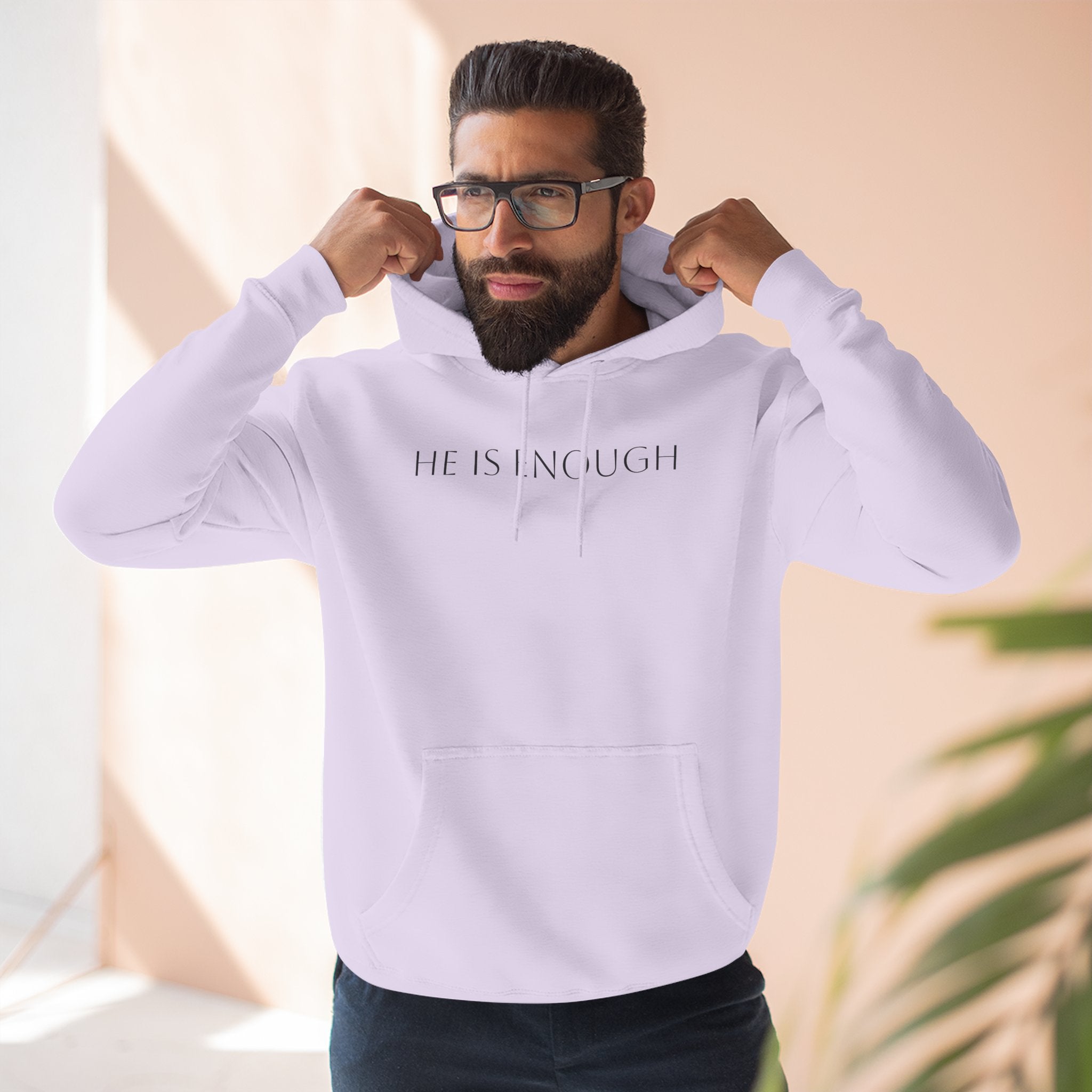 He Is Enough Hoodie — Christian Pullover