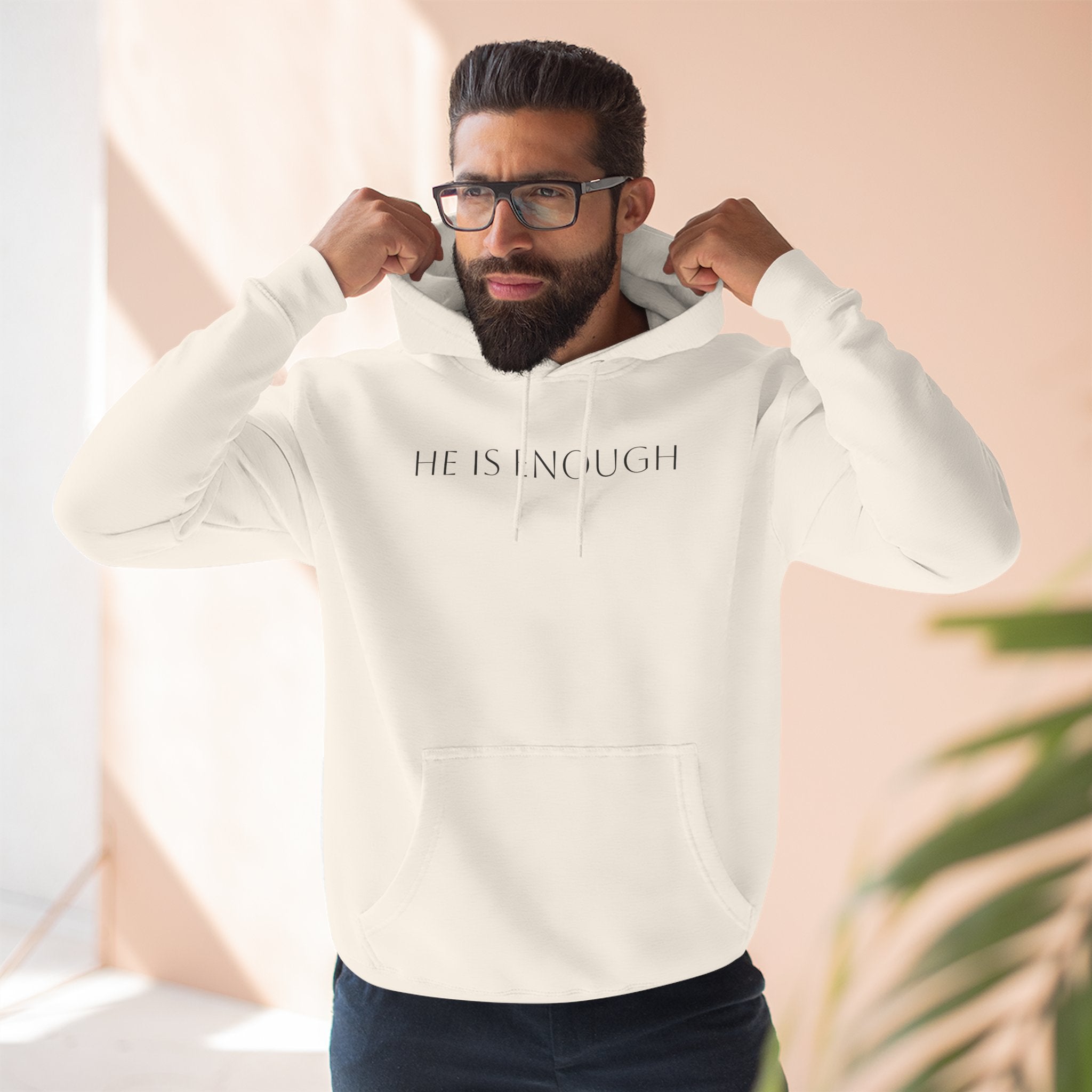He Is Enough Hoodie — Christian Pullover